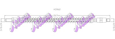 H3962 KAWE Тормозной шланг