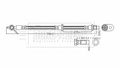 BBH6863 BORG & BECK Тормозной шланг