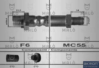 80305 AKRON-MALÒ Тормозной шланг
