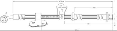 VBJ588 MOTAQUIP Тормозной шланг