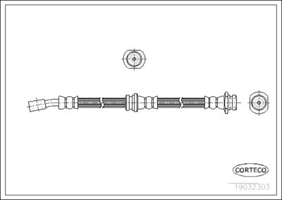 19032303 CORTECO Тормозной шланг