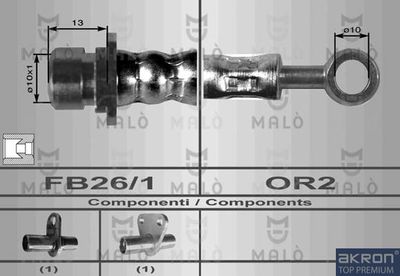8093 AKRON-MALÒ Тормозной шланг