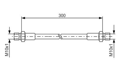 1987476286 BOSCH Тормозной шланг