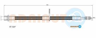 071237 ADRIAUTO Тормозной шланг