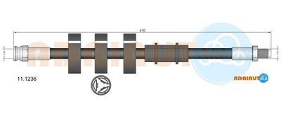 111236 ADRIAUTO Тормозной шланг