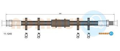 111245 ADRIAUTO Тормозной шланг