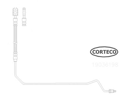 19036198 CORTECO Тормозной шланг