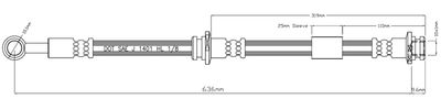 VBH1146 MOTAQUIP Тормозной шланг