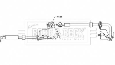 BBH8532 BORG & BECK Тормозной шланг