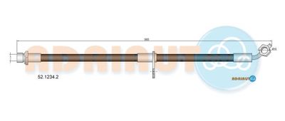 5212342 ADRIAUTO Тормозной шланг