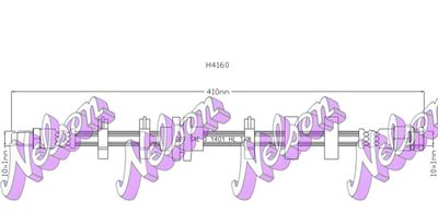 H4160 KAWE Тормозной шланг