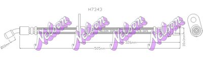 H7343 KAWE Тормозной шланг