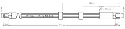 VBJ250 MOTAQUIP Тормозной шланг