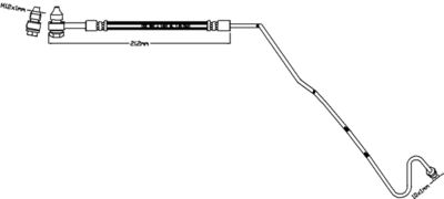 JBH1227L JURATEK Тормозной шланг