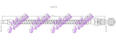 H4572 KAWE Тормозной шланг