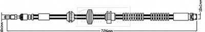 BBH8267 BORG & BECK Тормозной шланг