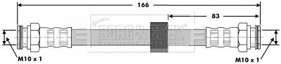 BBH6707 BORG & BECK Тормозной шланг