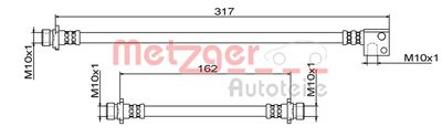 4111862 METZGER Тормозной шланг