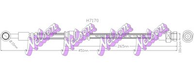 H7170 KAWE Тормозной шланг