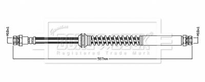 BBH8858 BORG & BECK Тормозной шланг