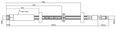 VBH908 MOTAQUIP Тормозной шланг