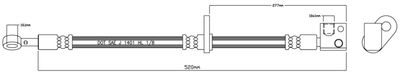 VBH1073 MOTAQUIP Тормозной шланг