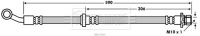 BBH7604 BORG & BECK Тормозной шланг