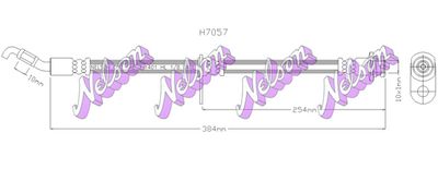 H7057 KAWE Тормозной шланг