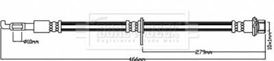 BBH8038 BORG & BECK Тормозной шланг