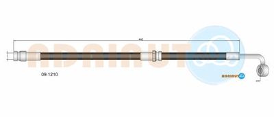 091210 ADRIAUTO Тормозной шланг