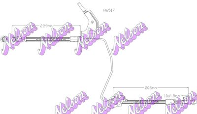 H6517 KAWE Тормозной шланг