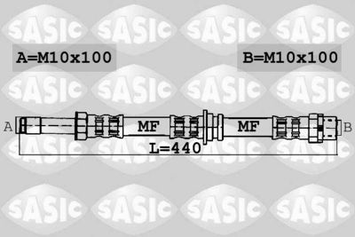 6606208 SASIC Тормозной шланг