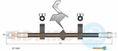 271243 ADRIAUTO Тормозной шланг
