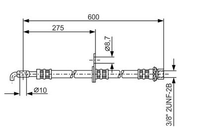 1987476246 BOSCH Тормозной шланг