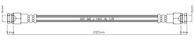 VBH1184 MOTAQUIP Тормозной шланг