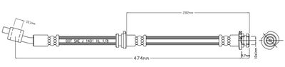 VBJ631 MOTAQUIP Тормозной шланг