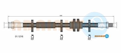 011216 ADRIAUTO Тормозной шланг