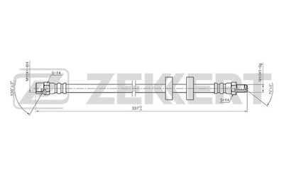 BS9045 ZEKKERT Тормозной шланг