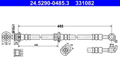 24529004853 ATE Тормозной шланг