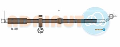 071251 ADRIAUTO Тормозной шланг