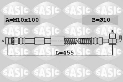 6600067 SASIC Тормозной шланг