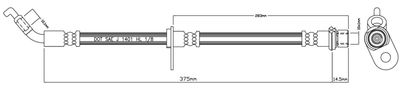 VBH1107 MOTAQUIP Тормозной шланг