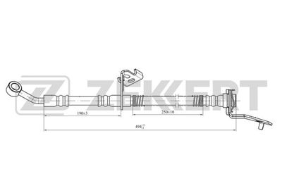 BS9427 ZEKKERT Тормозной шланг