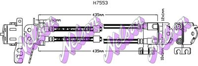 H7553 KAWE Тормозной шланг