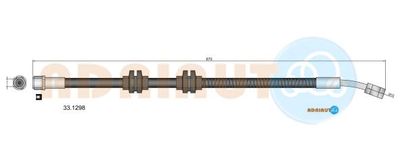 331298 ADRIAUTO Тормозной шланг