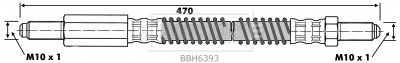 BBH6393 BORG & BECK Тормозной шланг