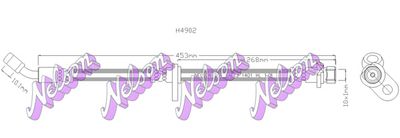 H4902 KAWE Тормозной шланг