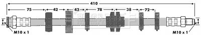 BBH6640 BORG & BECK Тормозной шланг