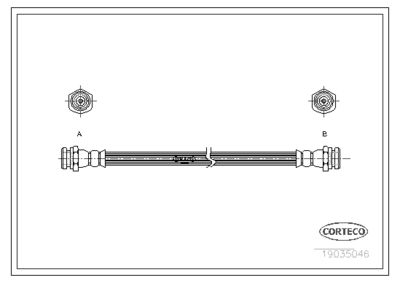 19035046 CORTECO Тормозной шланг