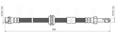 NBH6062 NATIONAL Тормозной шланг